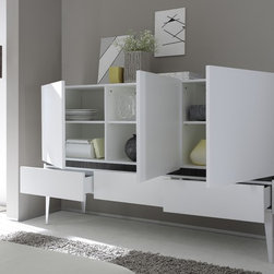 LC Mobili Rex Modern Italian 3-Door & 3-Drawer Sideboard - $1,699.00 - Buffets And Sideboards