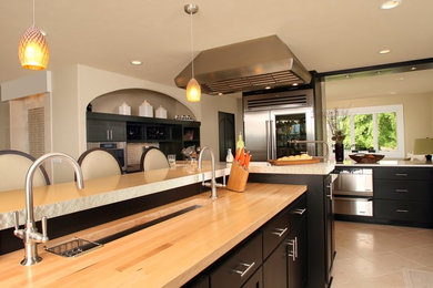 Photo of a beach style kitchen in Seattle.