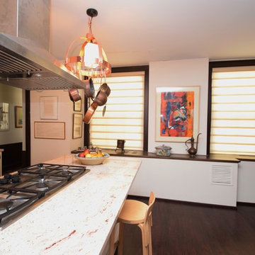 Kitchen - Hunter Douglas Vignette Modern Roman Shades
