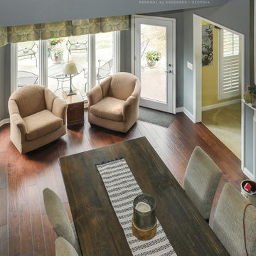 New Door and Windows in Cozy Dining Room - Renewal by Andersen Georgia