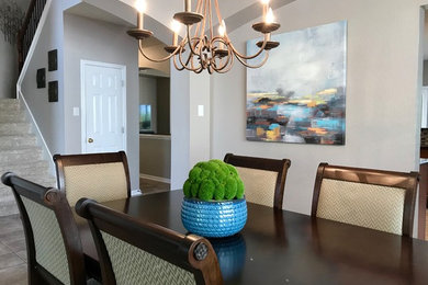 Elegant dining room photo in Austin