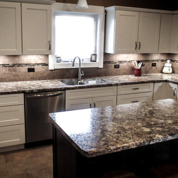 Open, High-Ceiling Kitchen with an Open Concept