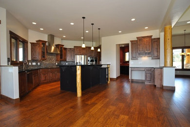 Example of a trendy kitchen design in Denver