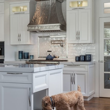Expansive White Kitchen in Southwest Denver