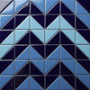 Tri Wave Porcelain Mosaic Floor and Wall Tile, Santorini Mix