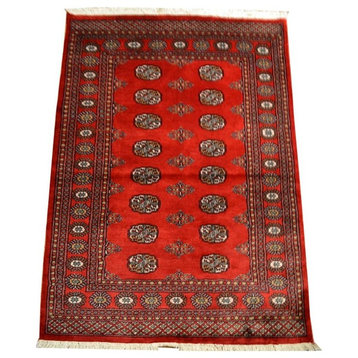 Bokhara Oriental Rug, 4'2"x5'10"