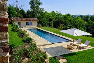 Pavimento in pietra per piscina Terra Toscana