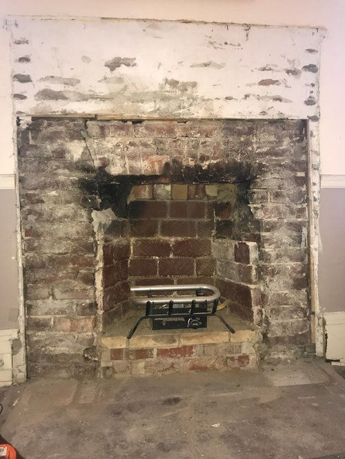 Removed Brick Facade Fireplace We Need Help