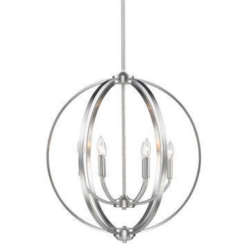 Colson 6-Light Chandelier, Pewter