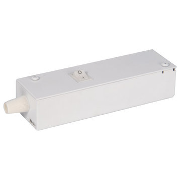 WAC Lighting TB-S Wiring Box for Under Cabinet Lights - Switch - White