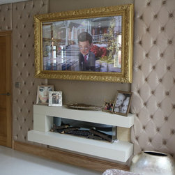 55" Barbican Gold Mirror TV Frame - Products