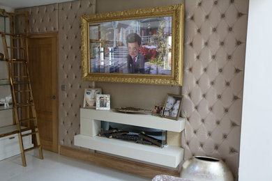 55" Barbican Gold Mirror TV Frame