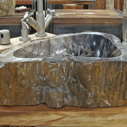 Petrified Wood Vessel Sink - Bathroom Sinks