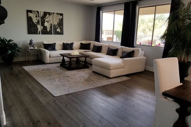 Inspiration for a transitional living room remodel in Phoenix