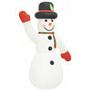 vidaXL Inflatable Snowman Holiday Blow up Ornaments Decorations with LEDs
