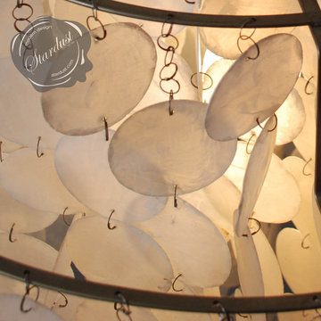 Interior Design Idea with Capiz-Shell Panton Fun Table Lamp