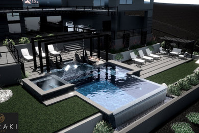 3D Swimming Pool Design with Permit Plans