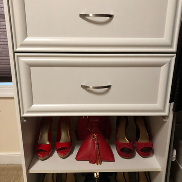 Organized Hers Master Closet