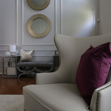 Cream Inspired Foyer, Dining, & Living Room