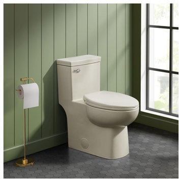 Swiss Madison SM-1T116 Classe 1.28 GPF One Piece Elongated Toilet - Bisque