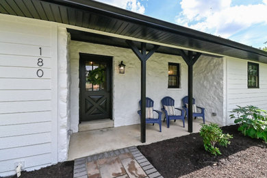 This is an example of a traditional porch design.