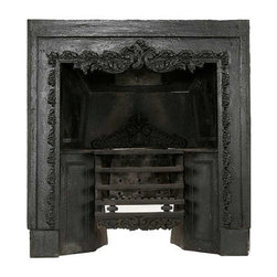 Cast Iron Antiques - Fireplace Grates And Andirons