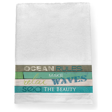 Laural Home Ocean Rules Bath Towel