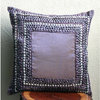 3D Antique Sequins Purple Shams, Art Silk 24"x24" Pillow Sham, Purple Glamor