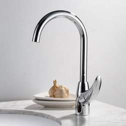 Chrome Finish Solid Brass Kitchen Tap T0789 - Kitchen Faucets