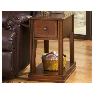 Breegin Contemporary Brown Chair Side End Table