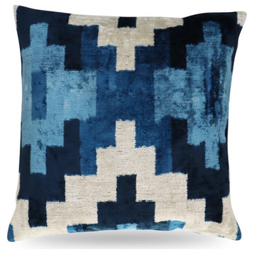Canvello Blue Pillow Cushion For Sofa, 16"x16" in, 40 x 40 cm