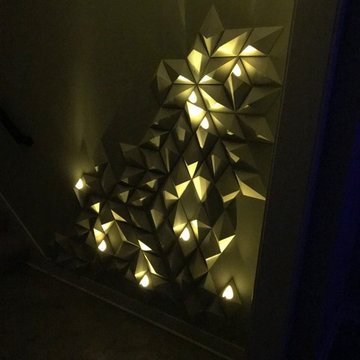 Essentia Wall Tiles - Diamond series tile on basement wall