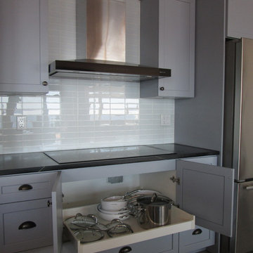 Shaker Kitchen with Soapstone counters and sink