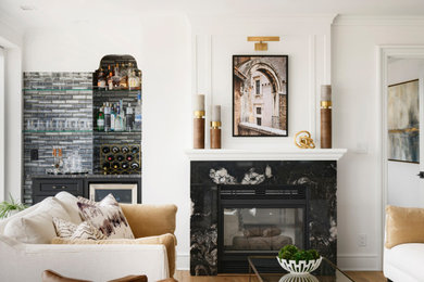 Inspiration for a modern home design remodel in Minneapolis