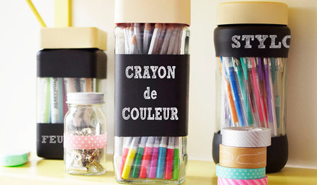 DIY : Customisez des bocaux en verre pour ranger stylos et crayons