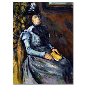 Cezanne 'Seated Woman In Blue' Canvas Art, 47 x 35