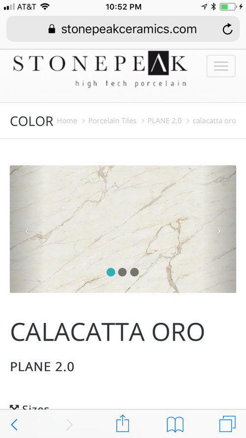Large Format Thin Porcelain Slab For Kitchen Countertop