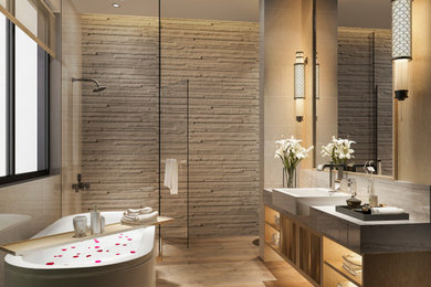 Modern Master and Guest Bathrooms