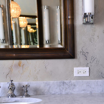 Master bath remodeled with Custom Subtle Faux Effects