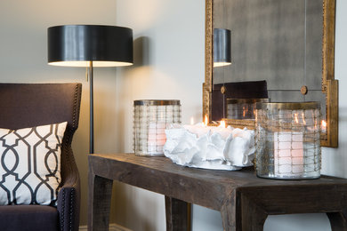 Inspiration for a transitional living room remodel in Other