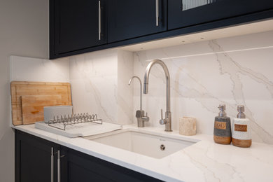 Smart, practical, inky blue kitchen