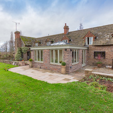 Linked Living Room Orangery Style with Woodburner