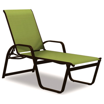 Aruba II 4-Position High Bed Chaise, Textured Kona, Lime