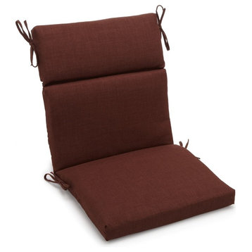 20"x42" Spun Polyester Outdoor Squared Seat/Back Chair Cushion, Cocoa