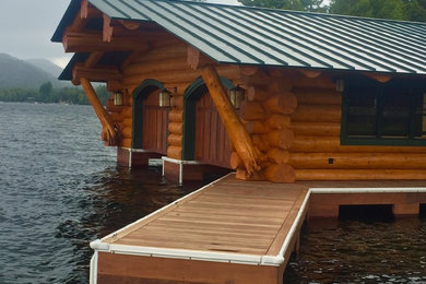 Fourth Lake Log Boathouse