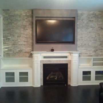 TV Wall Unit, Fire place Mantel