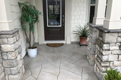 Textured Stone Front Porch