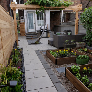 Custom Cedar Privacy Fence, Pergola & Backyard Landscape Transformation