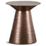 Sheridan Aged Copper Metal Side Table
