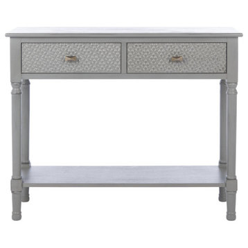 Pansy 2 Drawer Console Table Distressed Gray